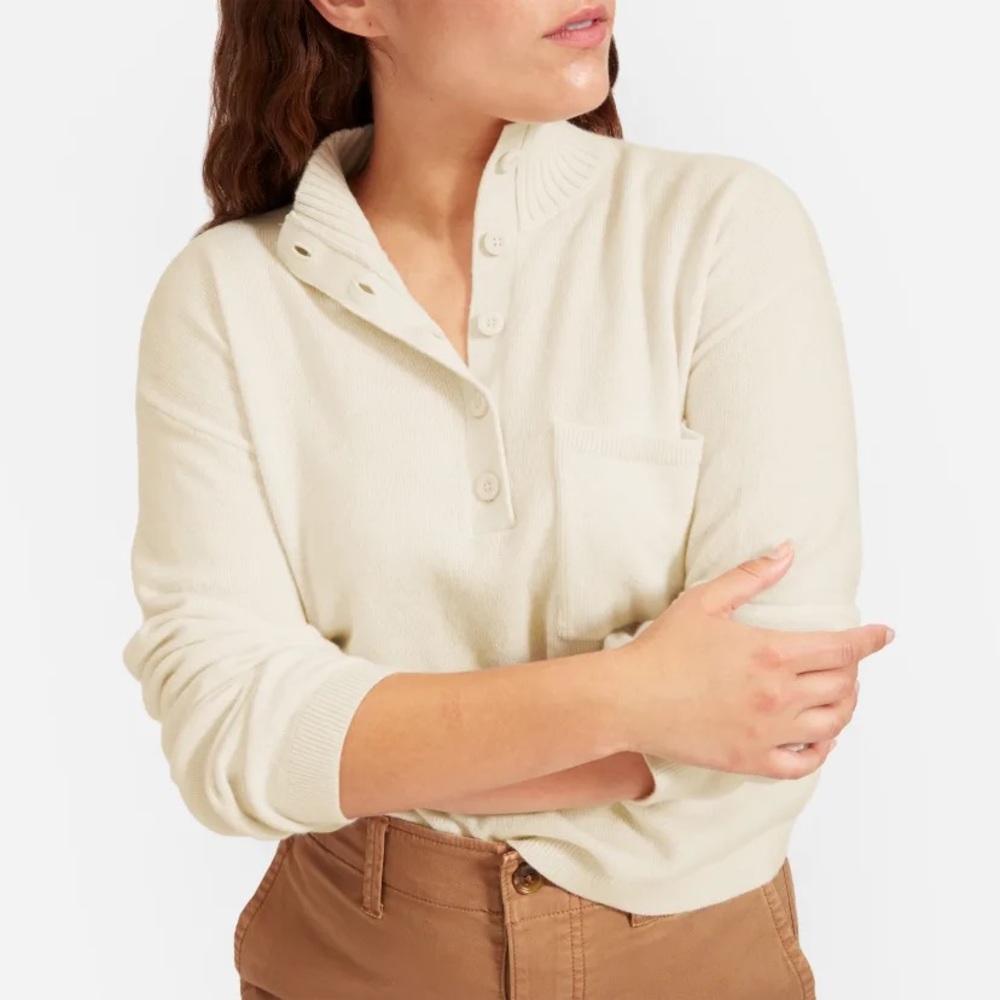 Everlane The ReCashmere Button Mockneck